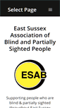 Mobile Screenshot of eastsussexblind.org